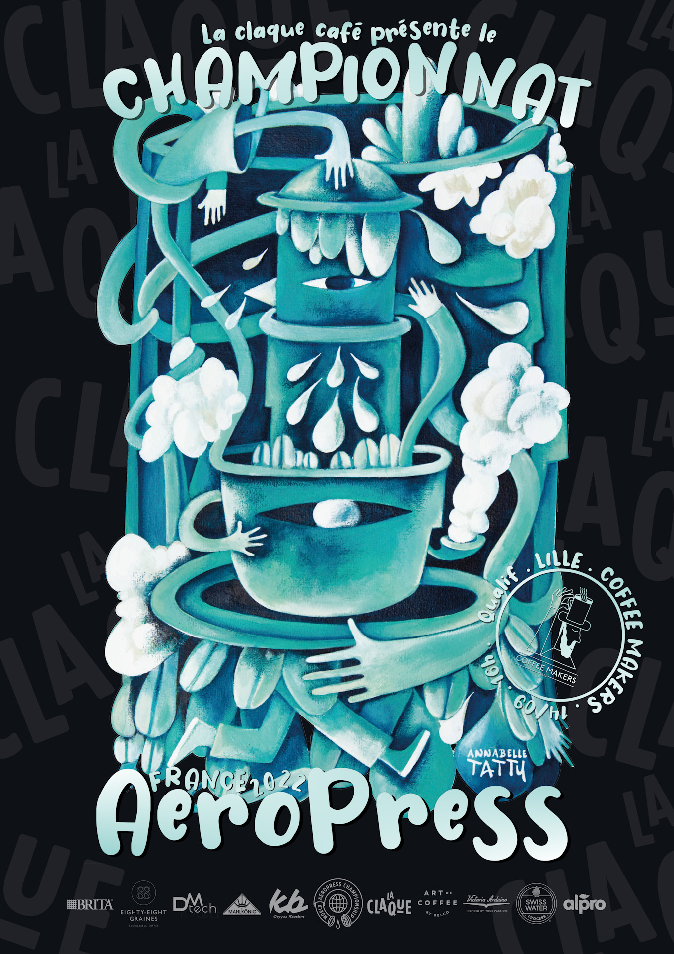 Poster AeroPress Lille qualification coffee makers
