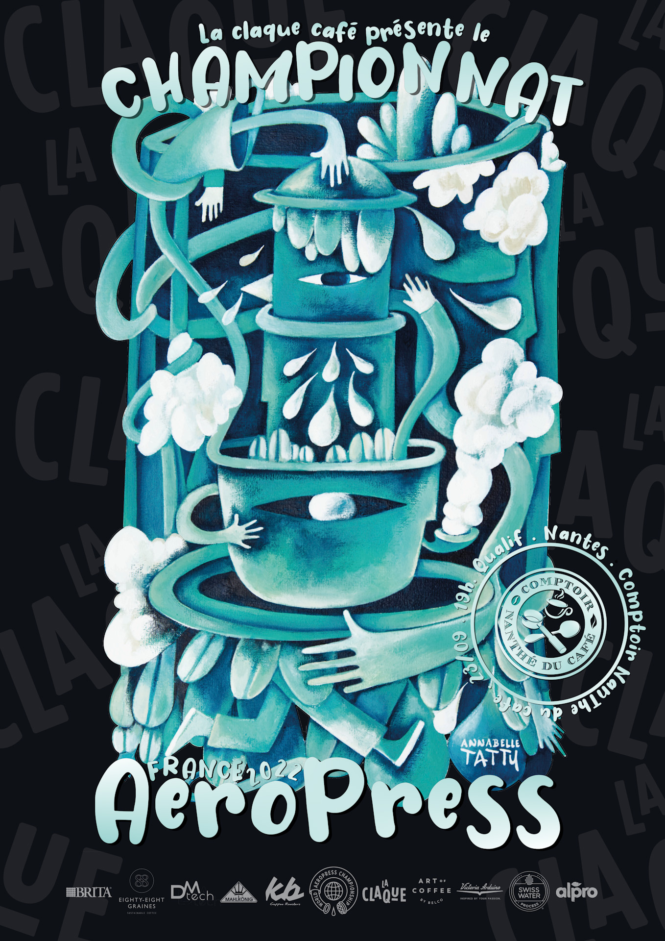 Poster AeroPress Nantes Comptoir Nanthé